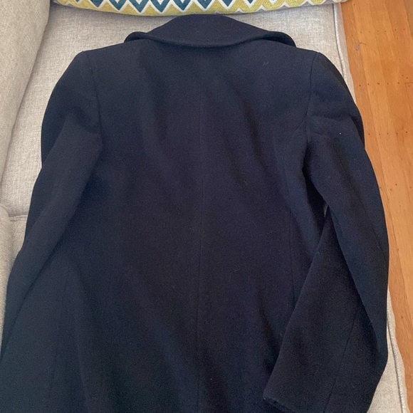 Armani exchange women black wool long coat - Picture 3 of 8